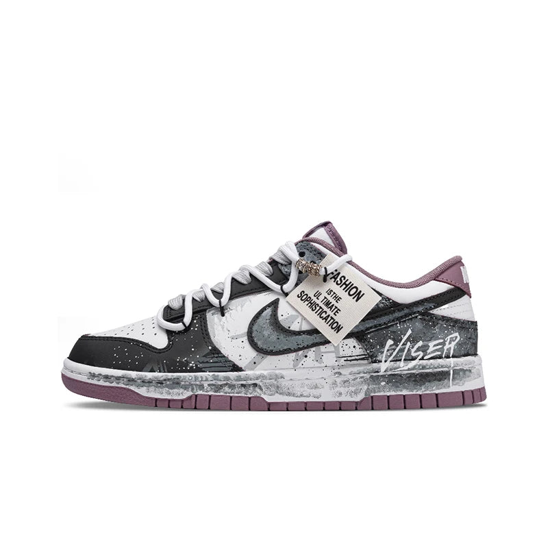 Sneakers Nike Dunk Graffiti Post-Apocalyptique – Dark Streetwear Homme