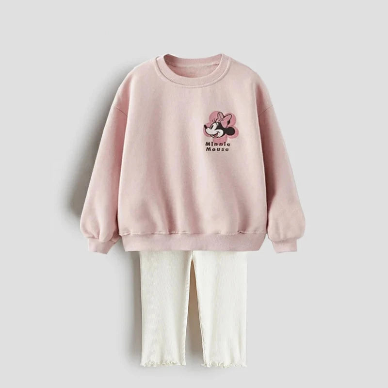 Ensemble Bébé Sweat Cartoon Capuche + Pantalon Automne
