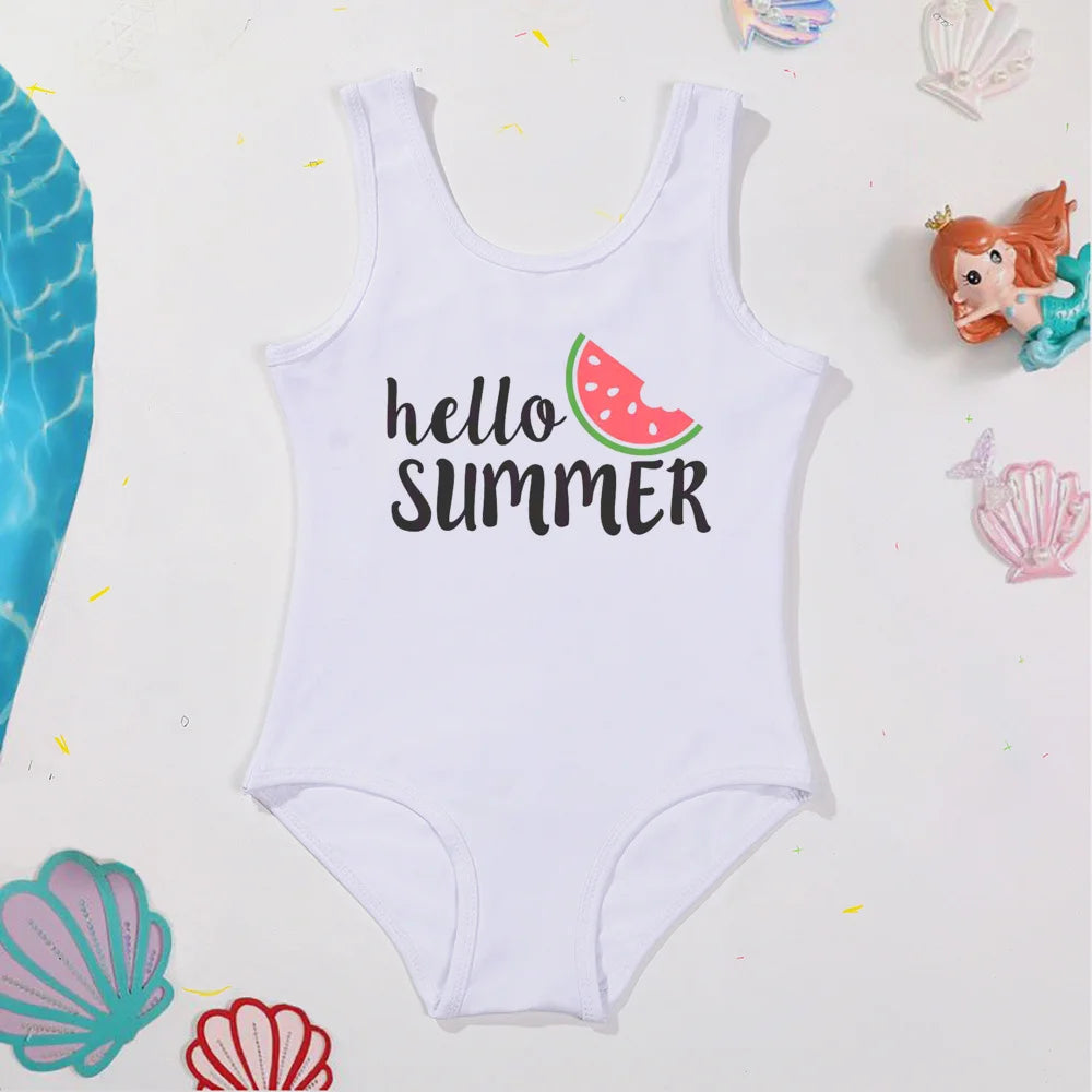 Maillot de Bain Fille Une Pièce Motif Pastèque - Hello Summer