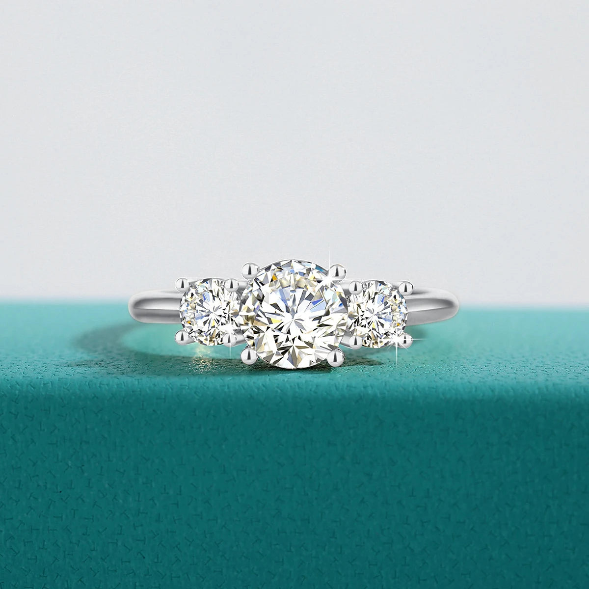 Bague Moissanite 2CT Or 18K Femme - Bague Mariage Fiançailles Anniversaire Luxe