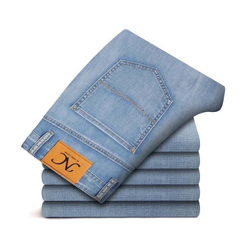 Jean Lyocell Ultra-Léger Homme - Coupe Large Droite Été 2026