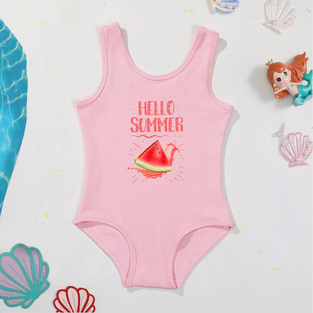 Maillot de Bain Fille Une Pièce Motif Pastèque - Hello Summer