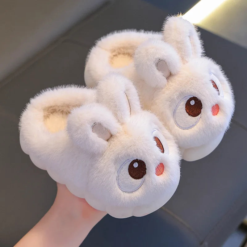 Chaussons Lapin Enfant Fourrés Hiver