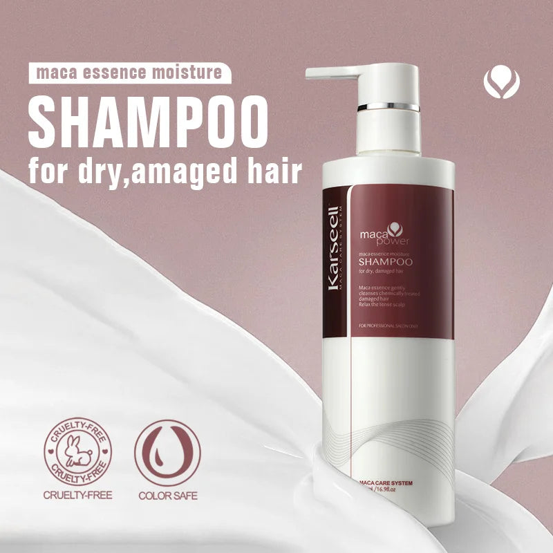 Shampooing et Après-Shampooing Collagène Karseell - Soin Réparateur Cheveux Secs Abîmés | Tous Types