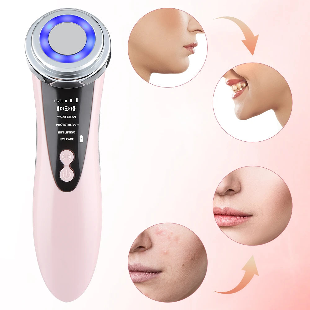 Appareil Beauté EMS Micro Courant Lifting Visage - LED Vibration Anti-Rides