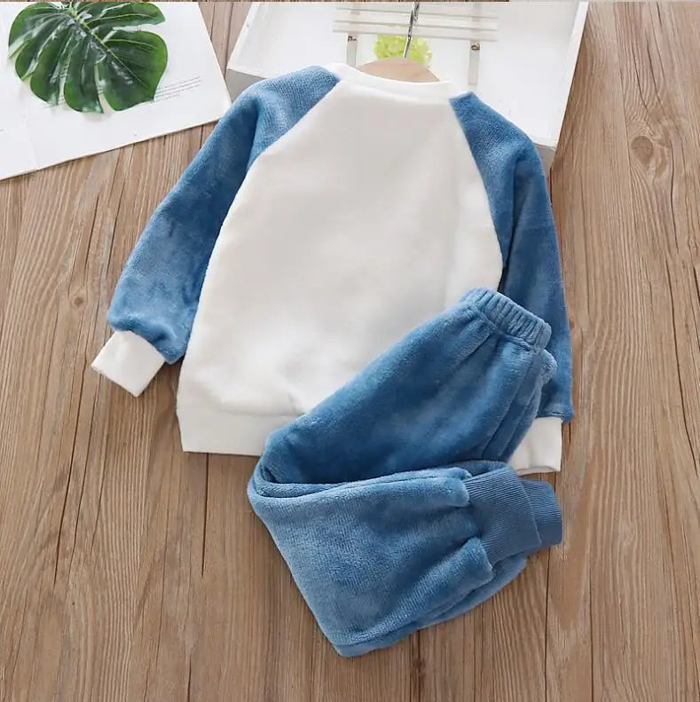 Pyjama Enfant Flanelle Velours - Ensemble Hiver Doux