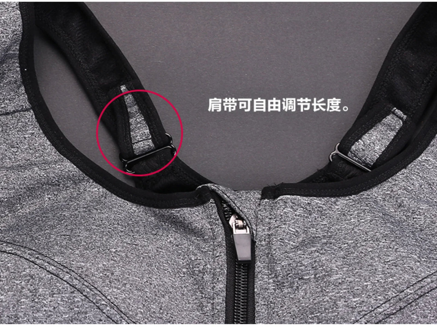 Brassière Sport Grande Taille Femme - Soutien-Gorge Yoga Fitness Sans Armature | Zip Antichoc Course