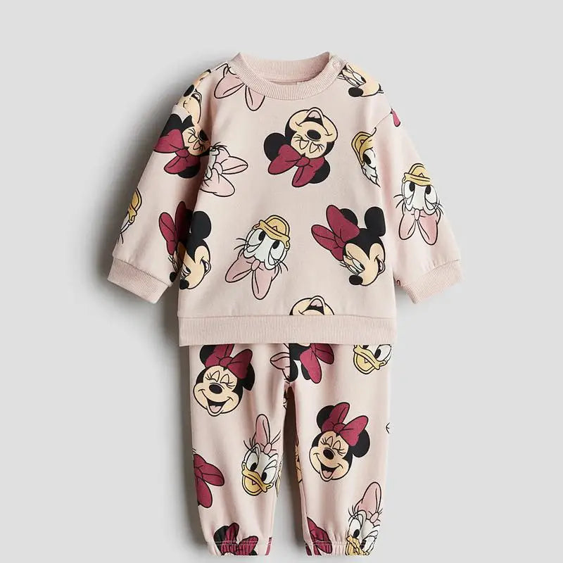Ensemble Bébé Disney Manches Longues - Sweat Col Rond & Pantalon 2 Pièces Garçon Fille