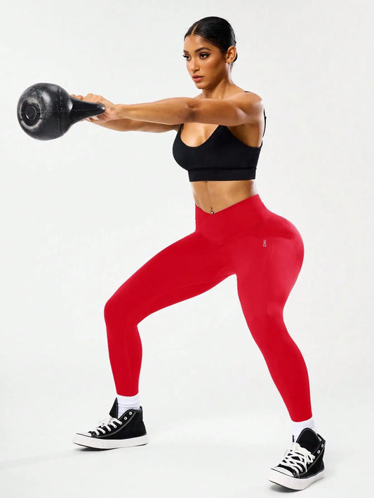 Legging Femme Fitness Taille Haute Effet Sculptant - Sport