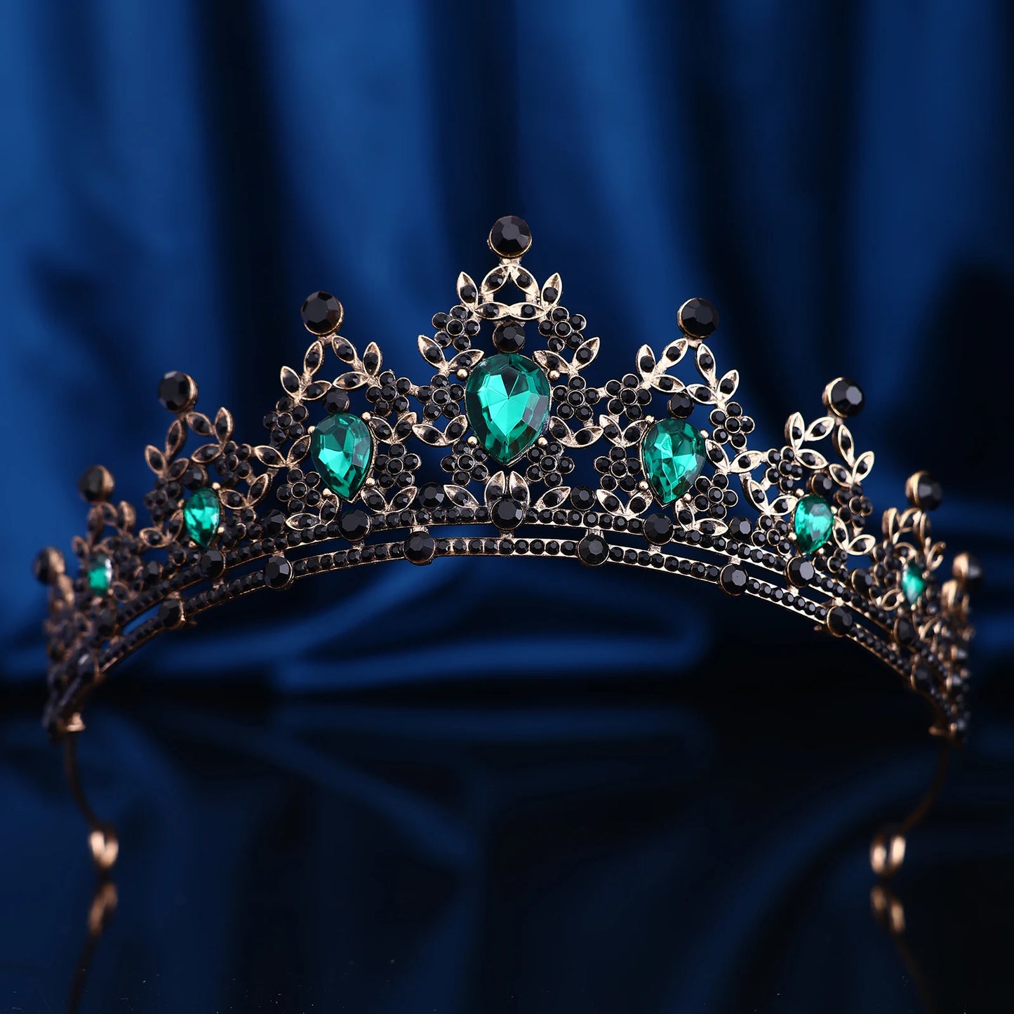 Couronne Baroque Strass Rétro Ajourée - Accessoire Fête Anniversaire Halloween Photo