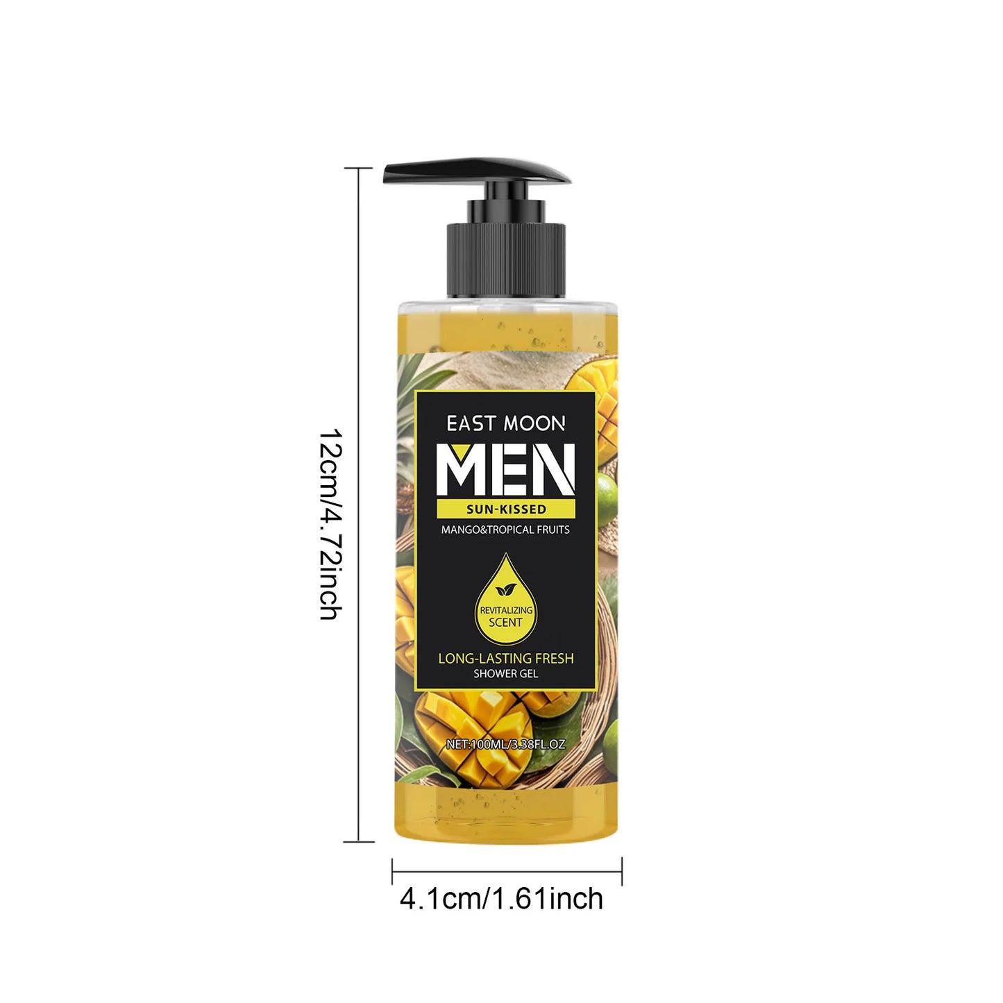 Gel Douche Homme 4 Parfums Longue Durée - Extrait Plantes Naturel Nettoyage Profond Exfoliant Rafraîchissant