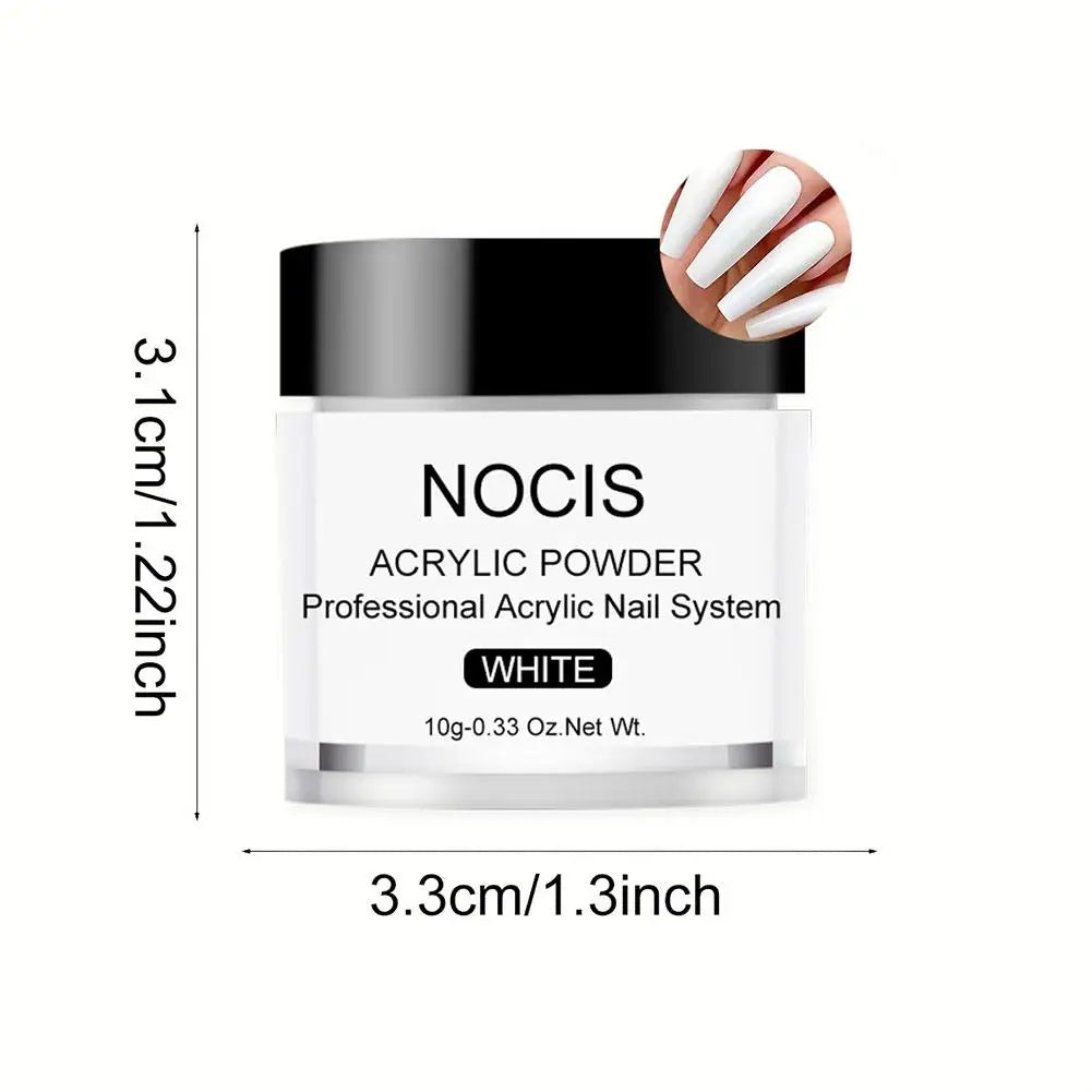 Set Poudre Acrylique EMA Professionnel - Kit Extension Manucure Fournitures Poudre Acrylique Qualité Salon Soin Beauté Ongles