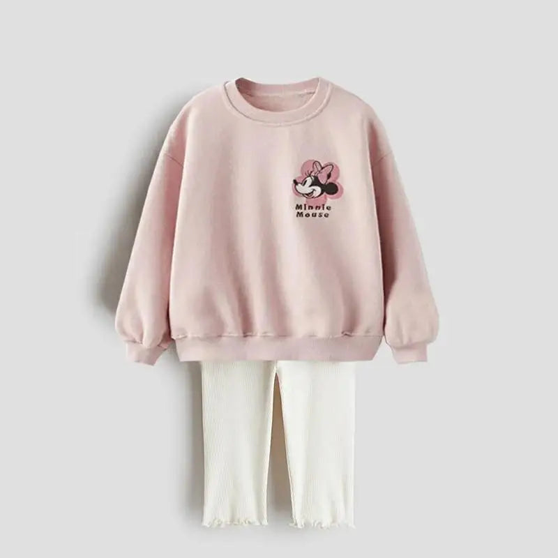 Ensemble Bébé Sweat Cartoon Capuche + Pantalon Automne