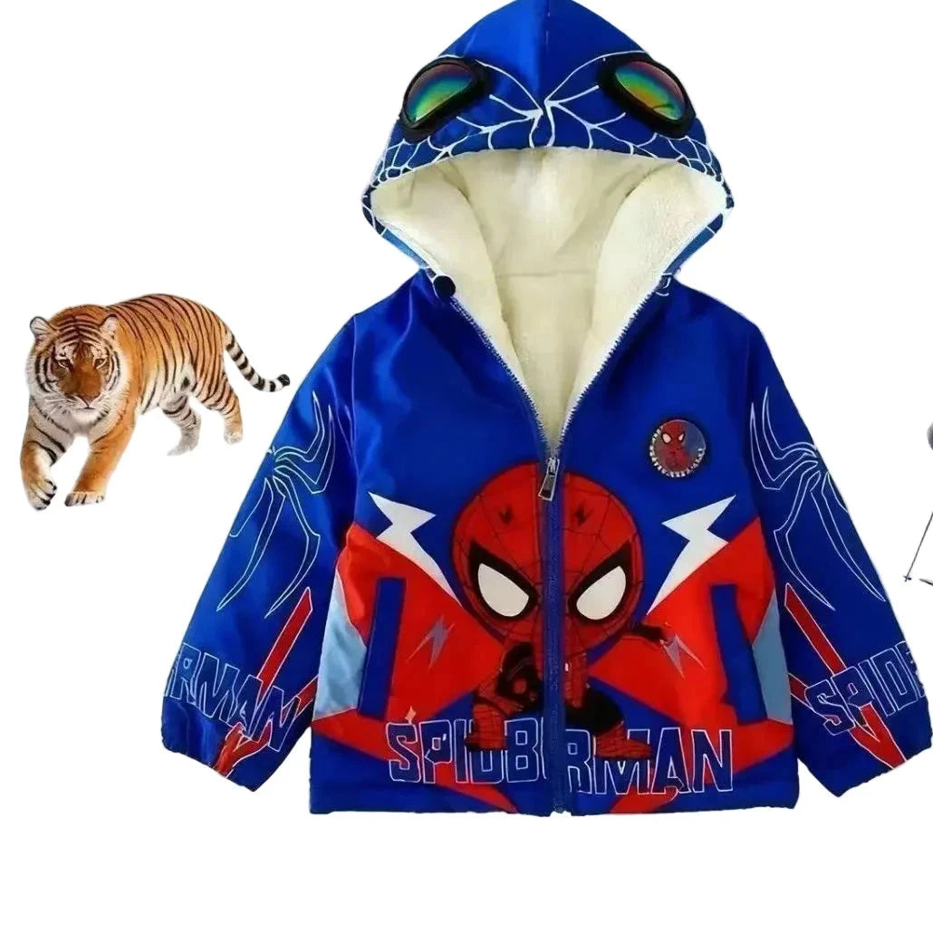 Veste Spiderman Enfant Unisexe - Doublée Polaire Chaude Confortable