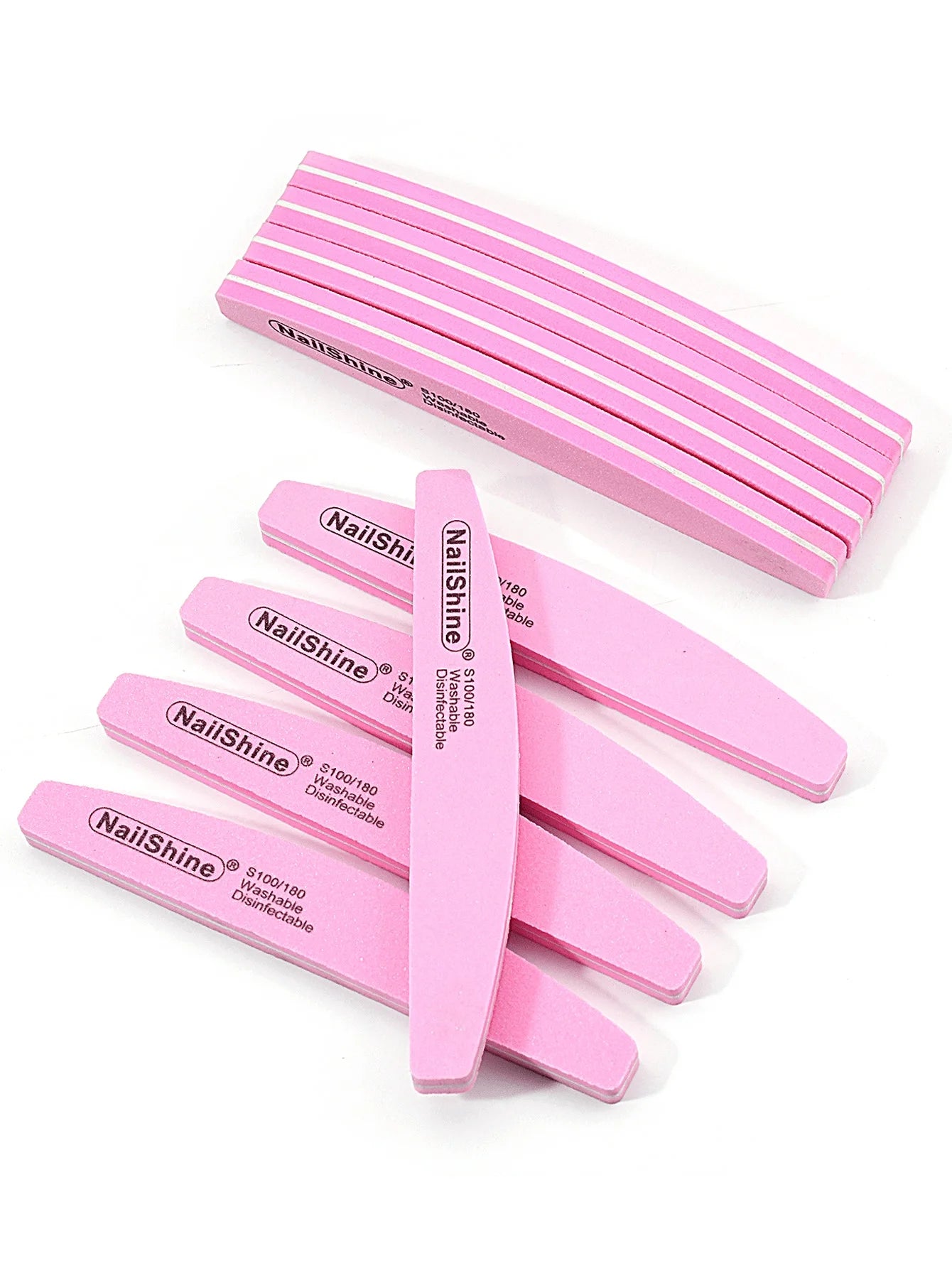 Lot 2/5/10pcs Limes à Ongles Double Face Professionnelles - Bloc Éponge Coloré Polissage Ponçage Buffer Manucure Pédicure