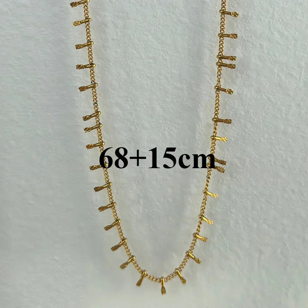 Chaîne Taille Fleur Pompon Or 18K - Belly Chain Acier Inoxydable Sexy Bikini Plage Été