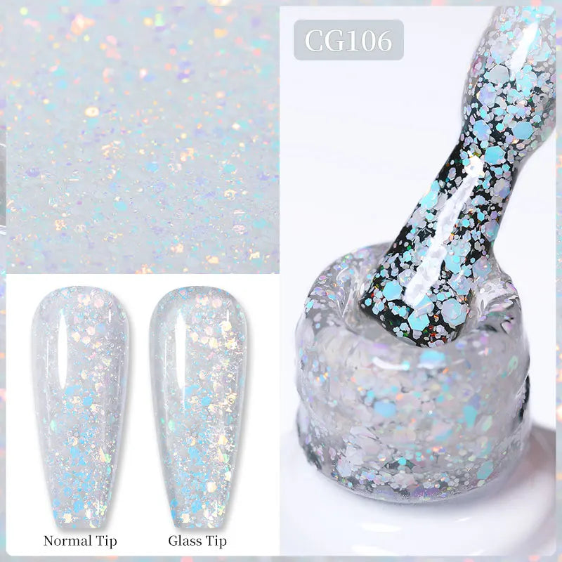 Vernis Gel BORN PRETTY Noir Jelly Nude 10ml - 74 Couleurs Translucide Semi-Permanent UV LED Nail Art DIY Maison