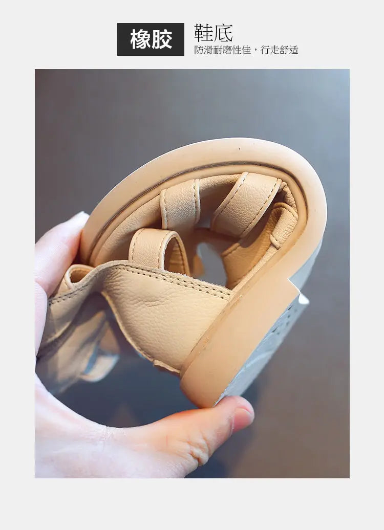 Sandales Fille Été Romaines Légères - Chaussures Plates Semelle Souple Confort Antidérapant Princesse