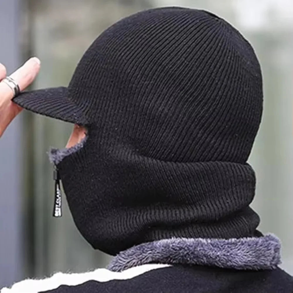 Bonnet Tricoté Unisexe Hiver - Chapeau Polyester Coupe-Vent Protection Oreilles | Cyclisme Extérieur