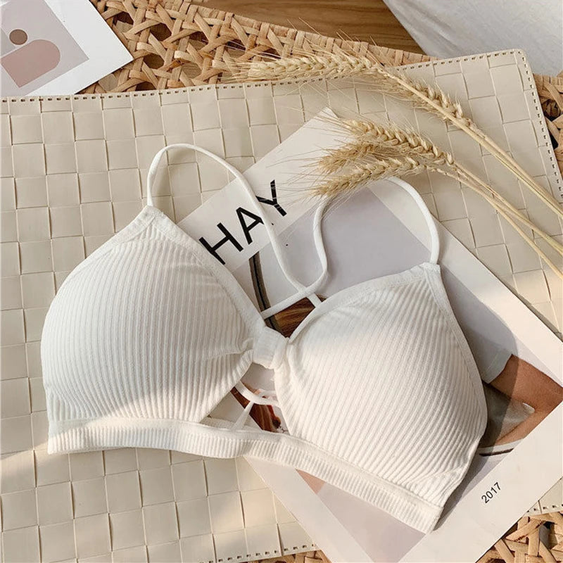 Brassière Sport Yoga Femme - Soutien-Gorge Fitness Coton Respirant | Top Entraînement avec Coussinets