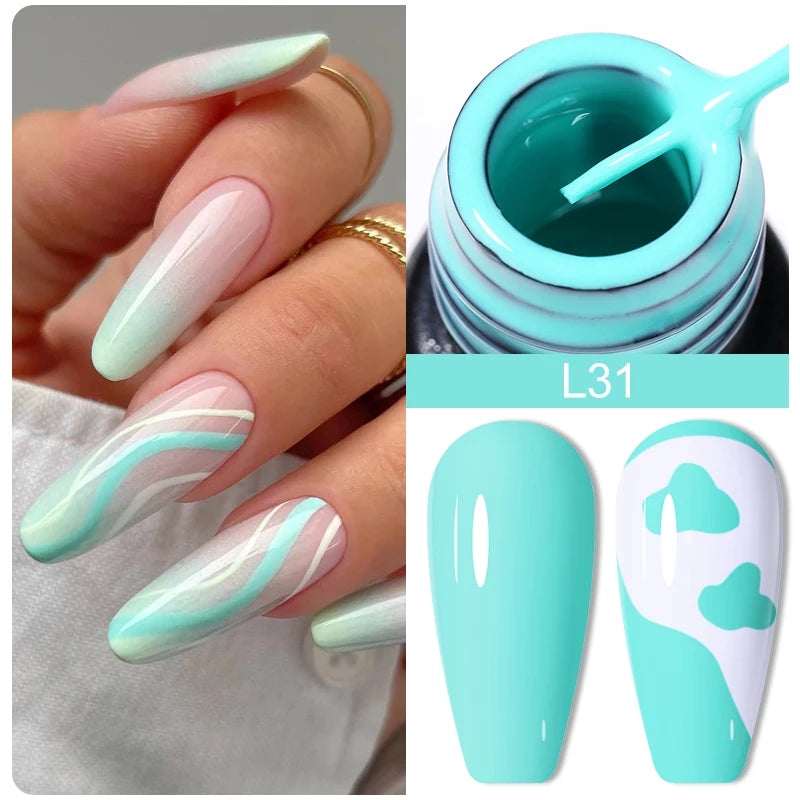 Gel Liner Paillettes Réfléchissantes LILYCUTE 5ml - Vernis Semi-Permanent French Line Nail Art