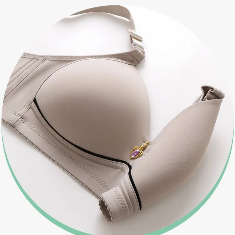 Soutien-Gorge Grande Taille Sans Armature Femme - Brassière Respirante Rassemblante | Bretelles Ajustables