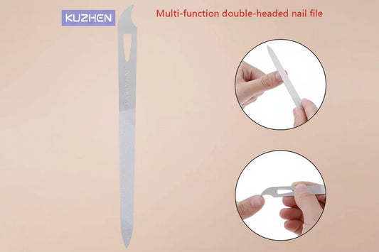 Lime à Ongles Métal Forte Professionnelle - Manucure Pédicure Retrait Vernis Gel Râpe Ongles