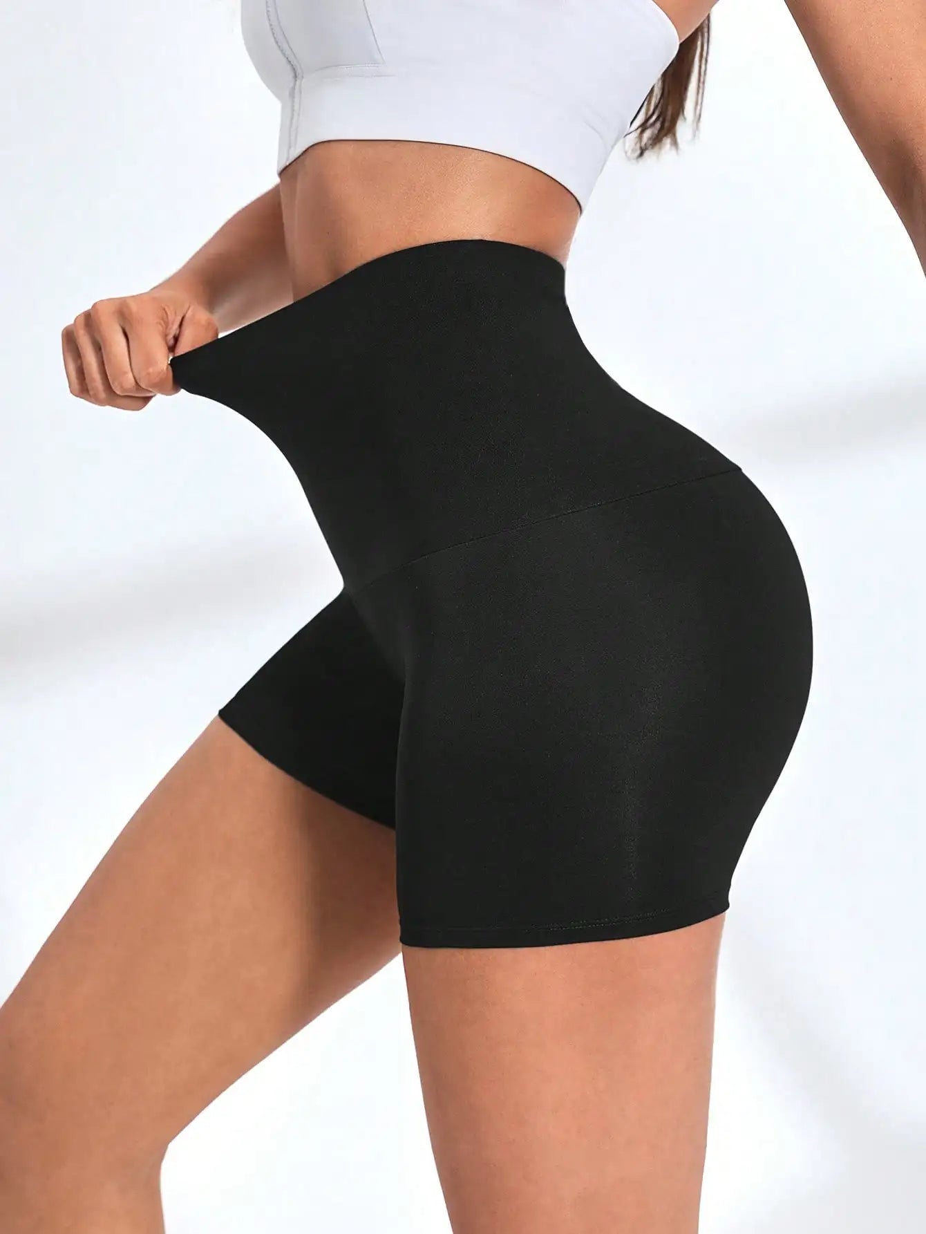 Short Sauna Taille Haute Femme - Fitness Respirant