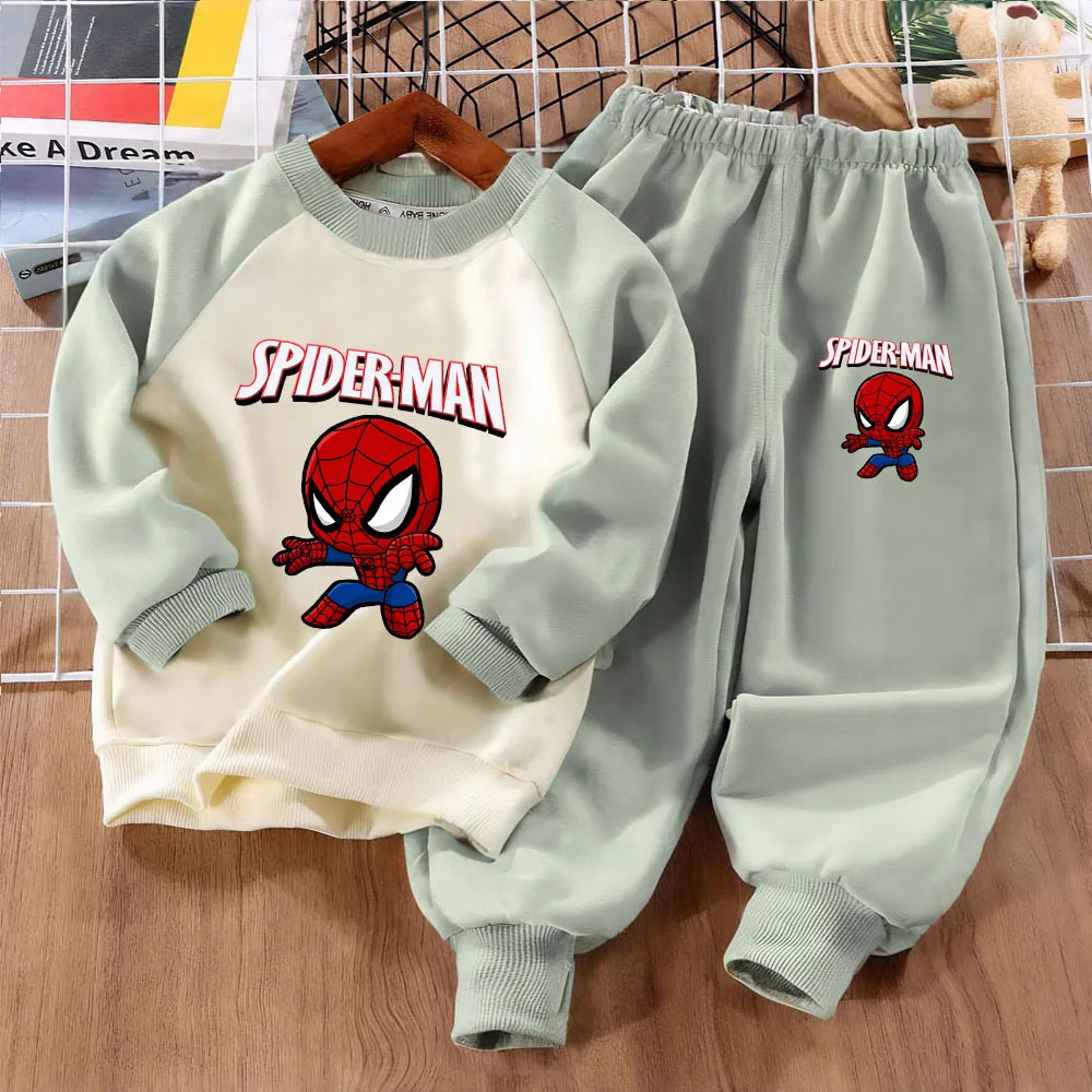 Survêtement Marvel Enfant Garçon 2 Pièces - Sweat Capuche + Pantalon Sport