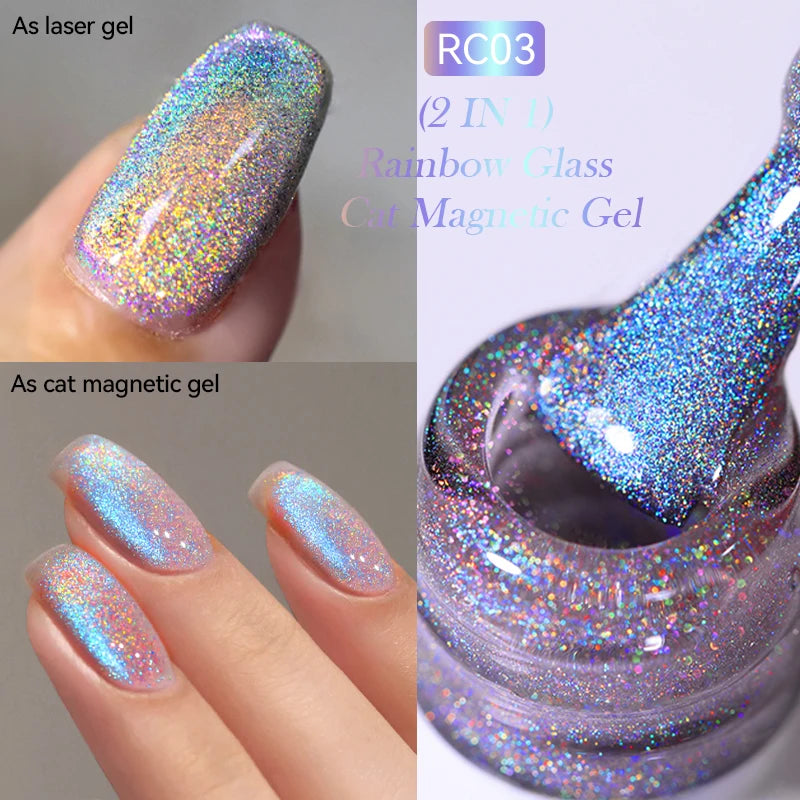 Vernis Gel Magnétique 9D Cat Eye 7ml - Effet Irisé