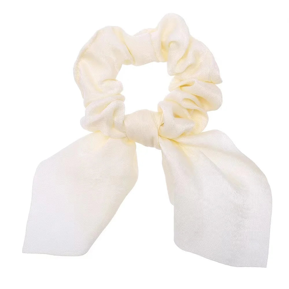 Lot Chouchous Nœuds Femme Fille - Élastiques Cheveux Imprimé Floral Queue de Cheval Accessoires