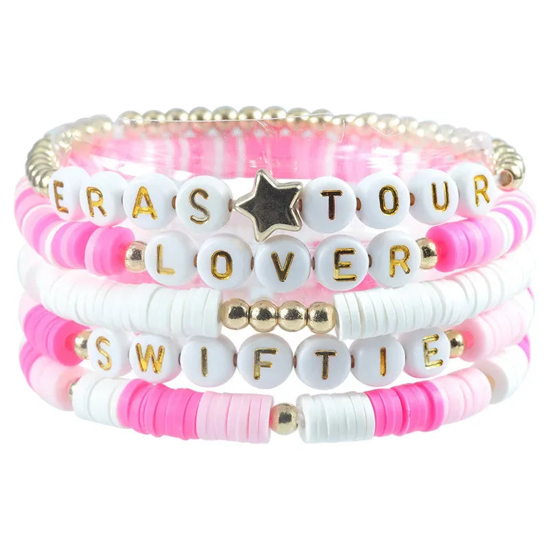 Bracelet Taylor Swift 1989 Lover - Bohème Lettres Fait Main Cadeau Fans