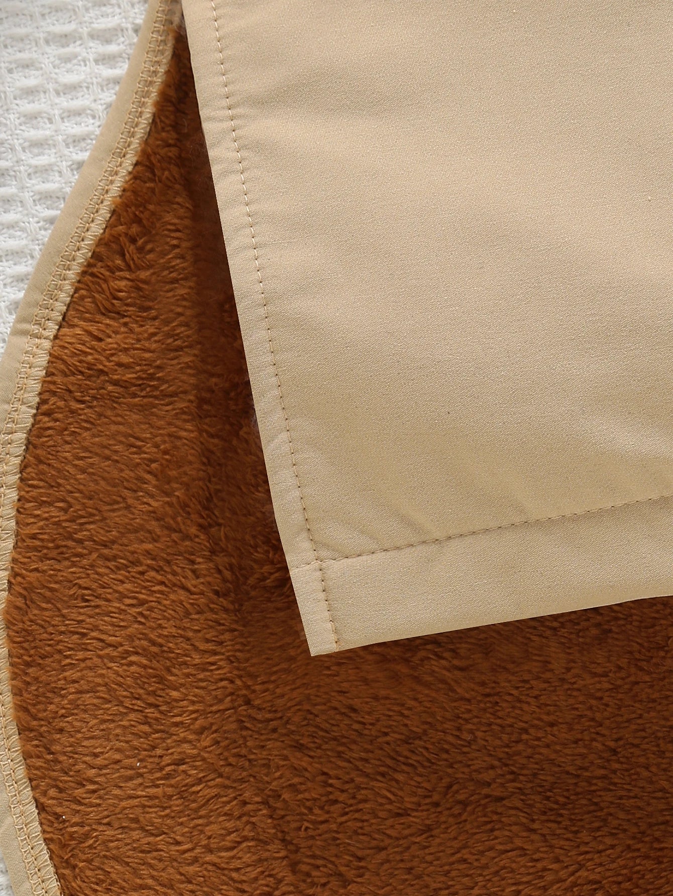 Veste Fille Peluche Épaisse - Manteau Chaud Capuche Couleur Unie