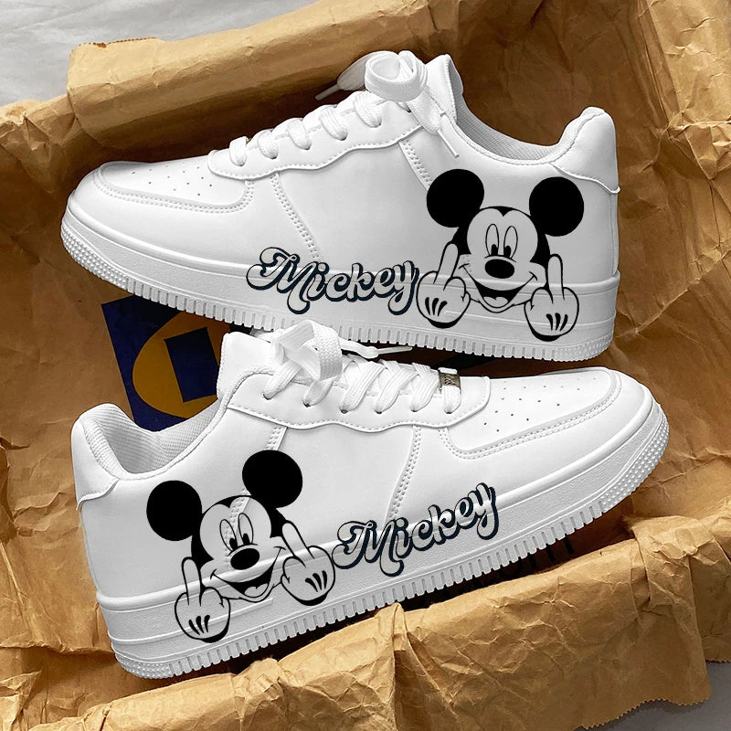Baskets Mickey Mouse Adulte - Sneakers Cartoon Respirantes Unisexe Toutes Saisons