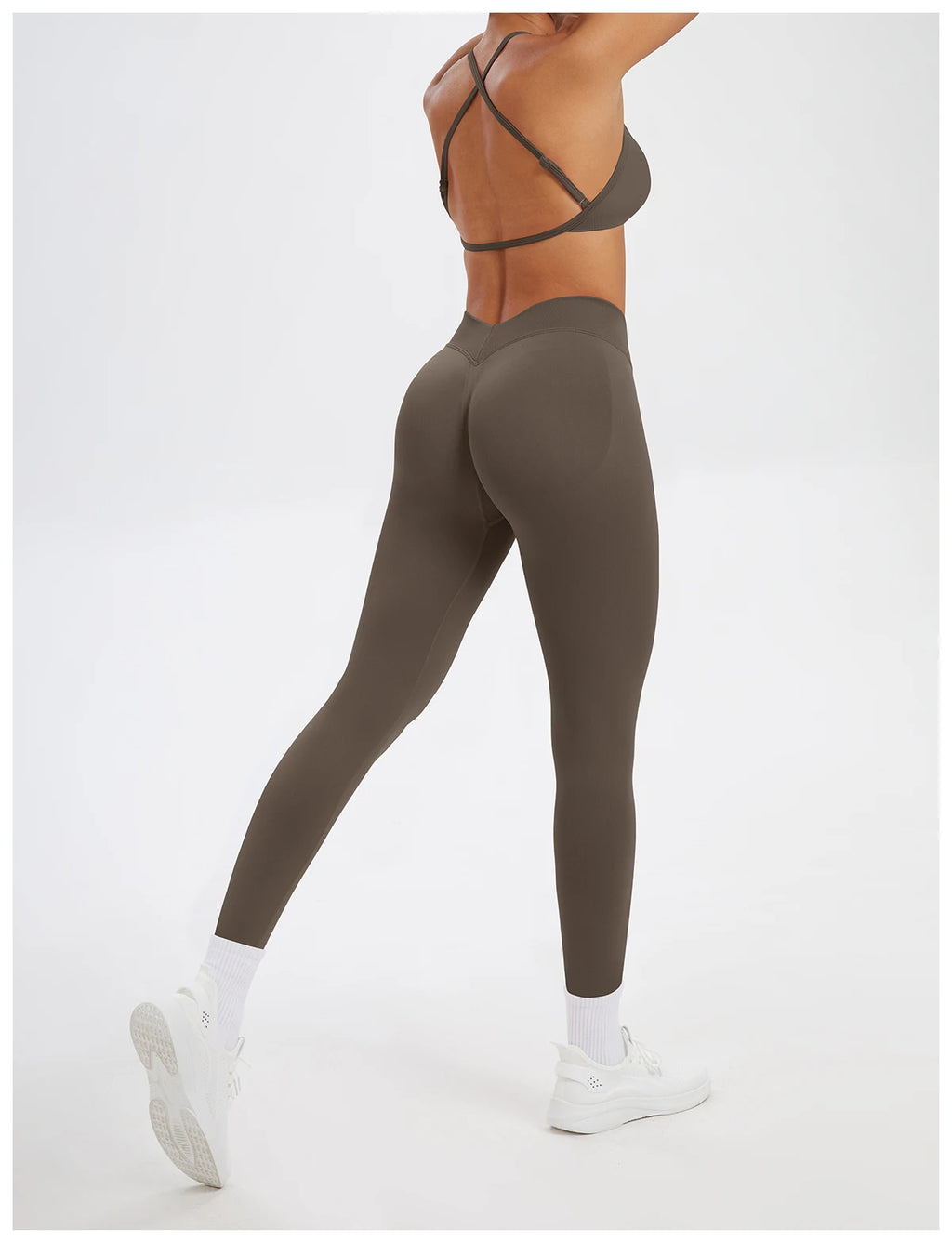 Ensemble Sport Femme 2 Pièces Sans Coutures – Top & Legging Yoga