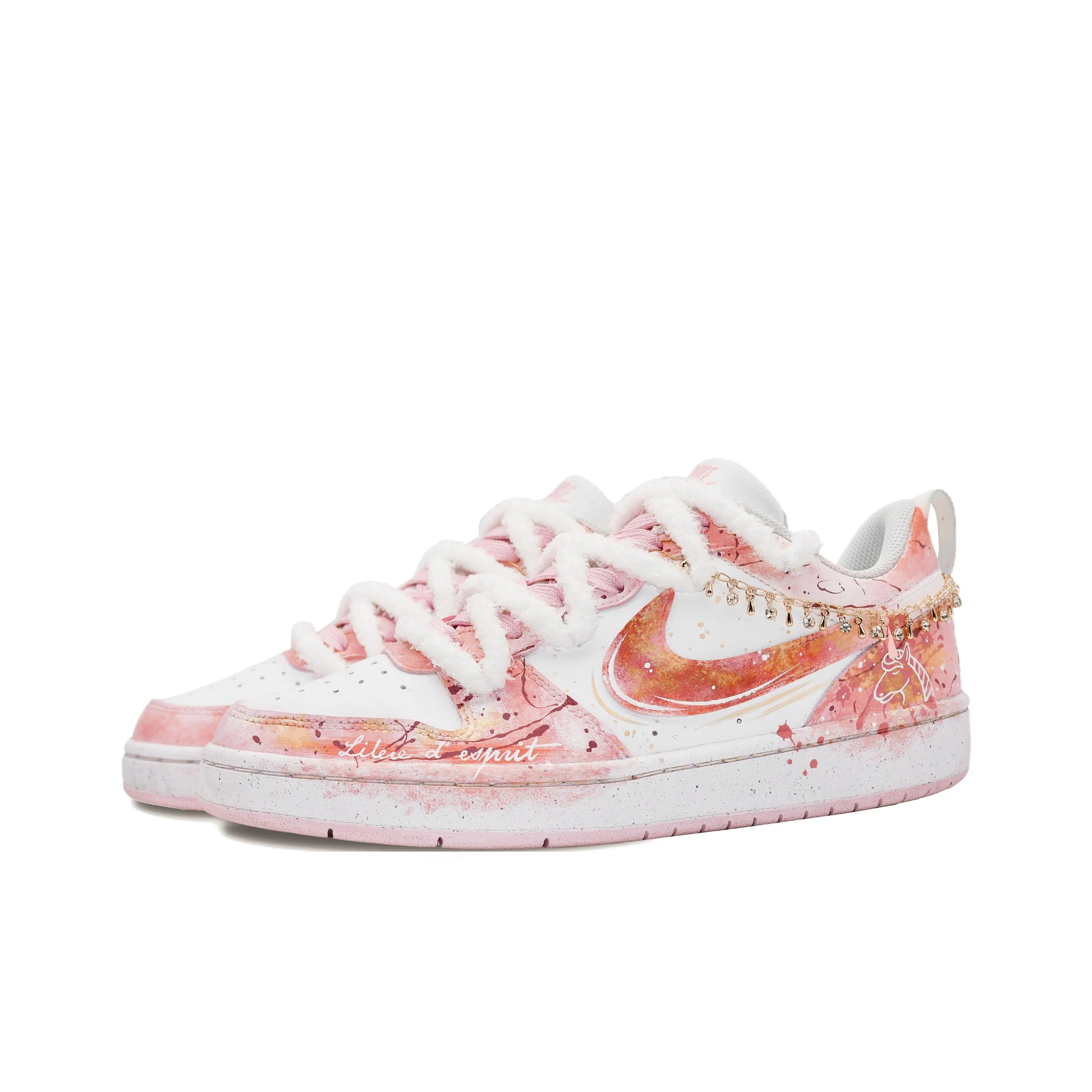 Sneakers Nike Court Borough Lucky Unicorn Femme – Or Poudré Résistant