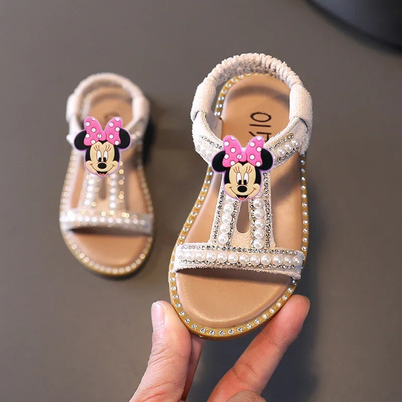 Sandales Minnie Mouse Fille Perles Princesse