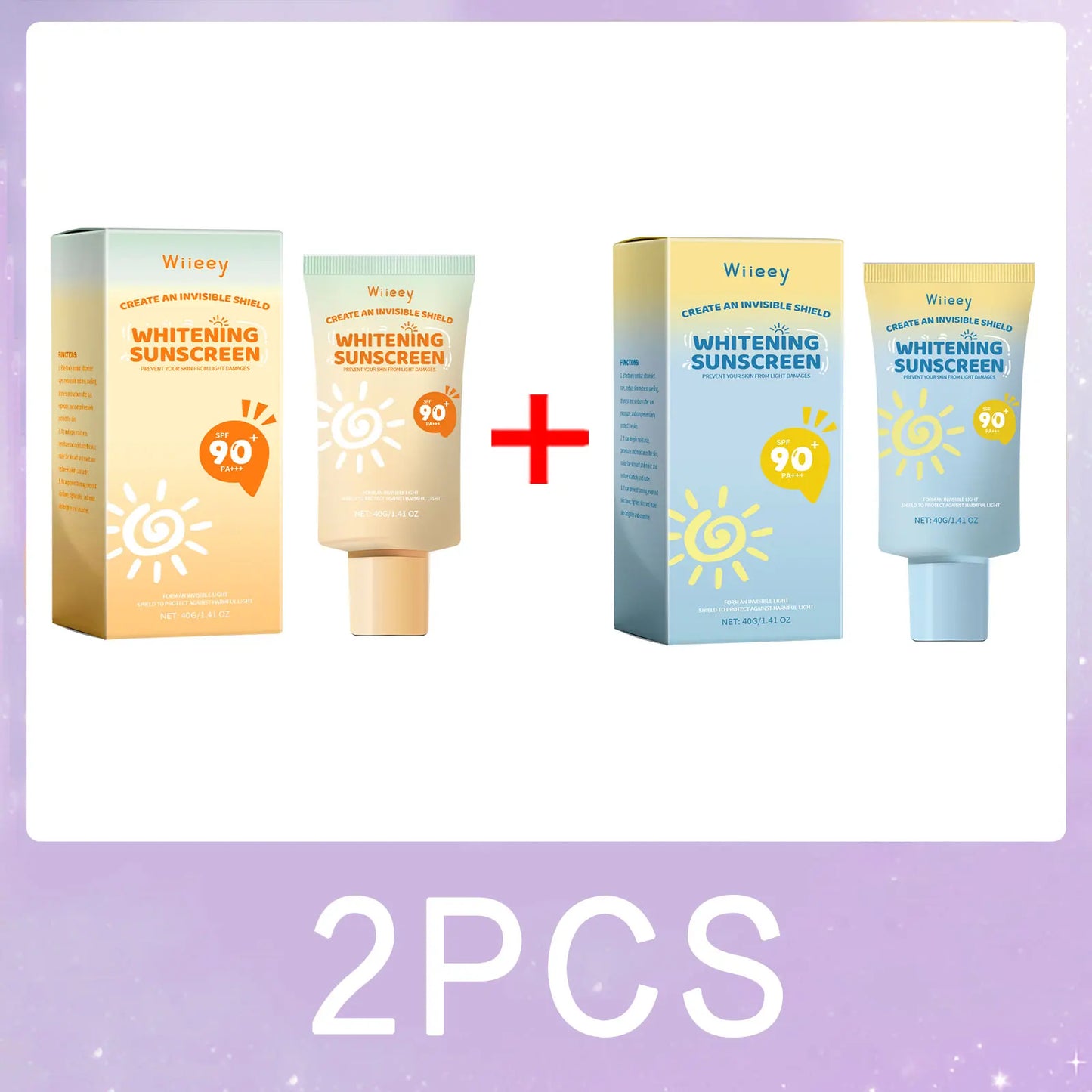 Crème Solaire Enfant SPF 50 - Lot de 2 Légère Hydratante Visage & Corpsu