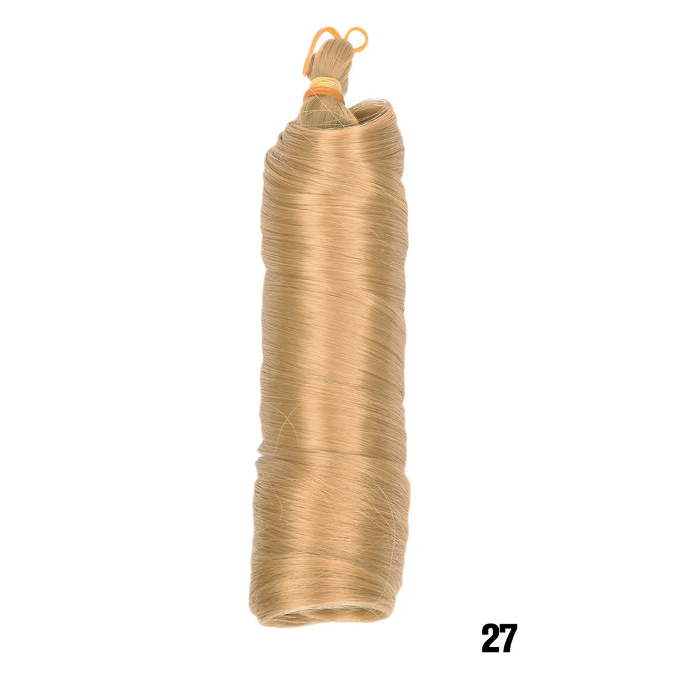 Extension Tresses French Curls Pré-Étirées - Mèches Synthétiques Loose Wave Spiral Curl Haute Température Ombré