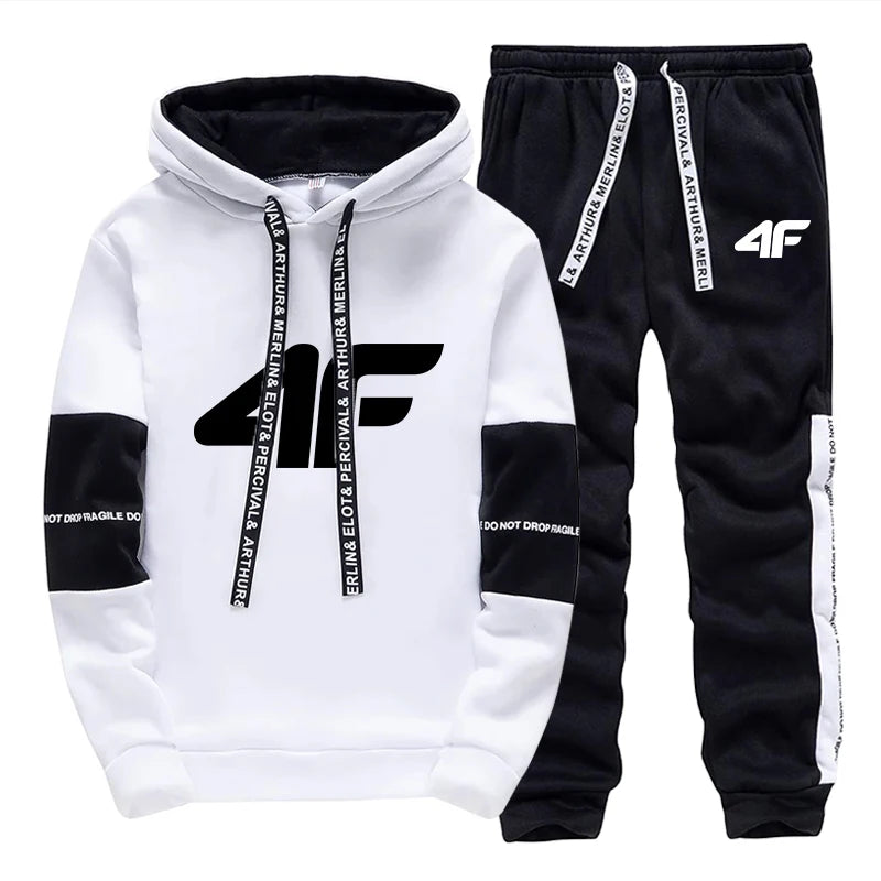 Tracksuit Sport Homme Hoodie Sweatpants - Casual Jogging Outdoor Confort