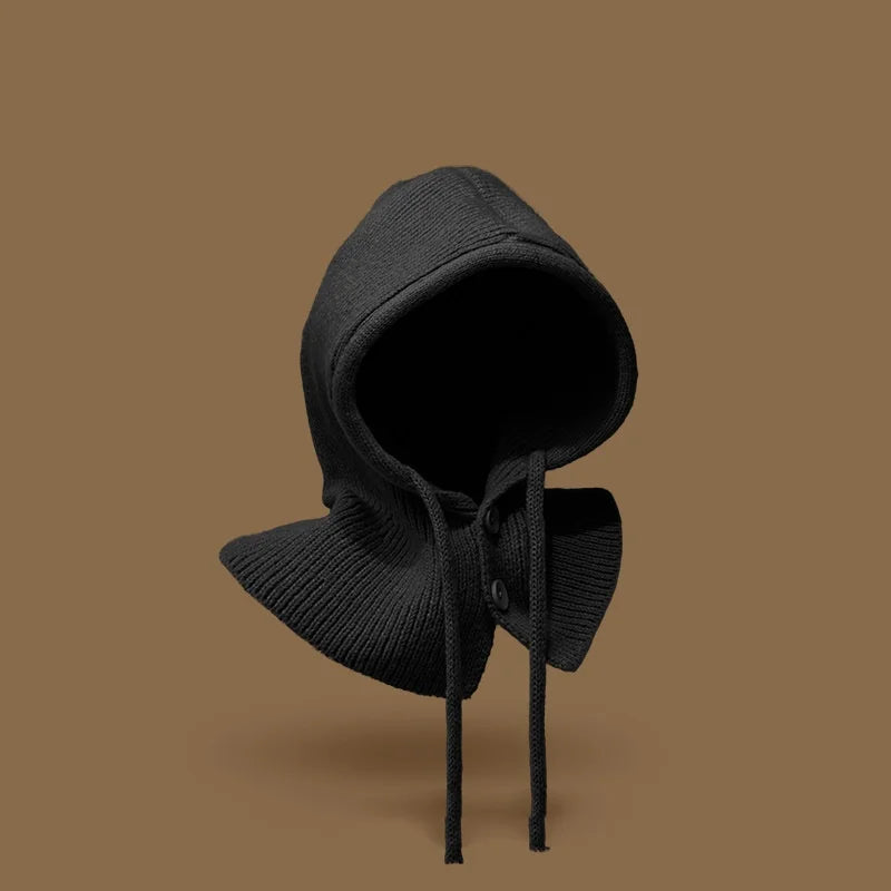 Bonnet Cagoule Enfant Hiver - Écharpe Intégrée Tricot Protection Oreilles