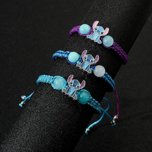 Bracelet Stitch Disney - Bracelet Charms Lilo & Stitch Enfant Cadeau Anniversaire