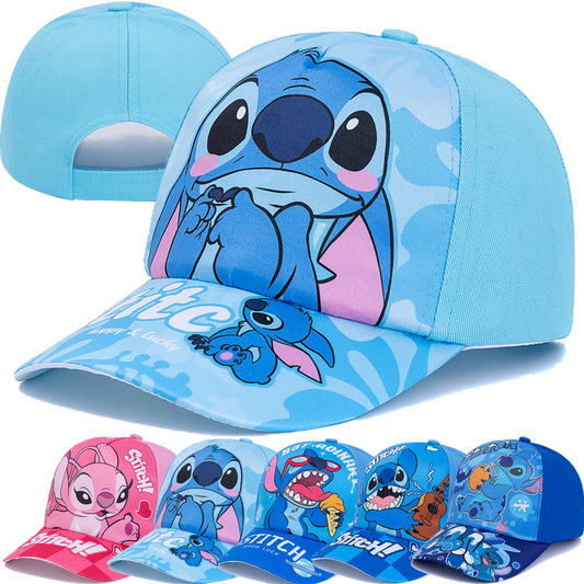 Casquette Baseball Stitch Enfant - Chapeau Cartoon Imprimé Garçon Fille | Protection Solaire Extérieur