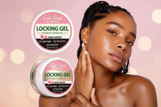 Gel Coiffant Tresses Dreadlocks 270g - Fixation Forte Non Gras Hydratant Eau de Rose Twist Lock Conditionneur