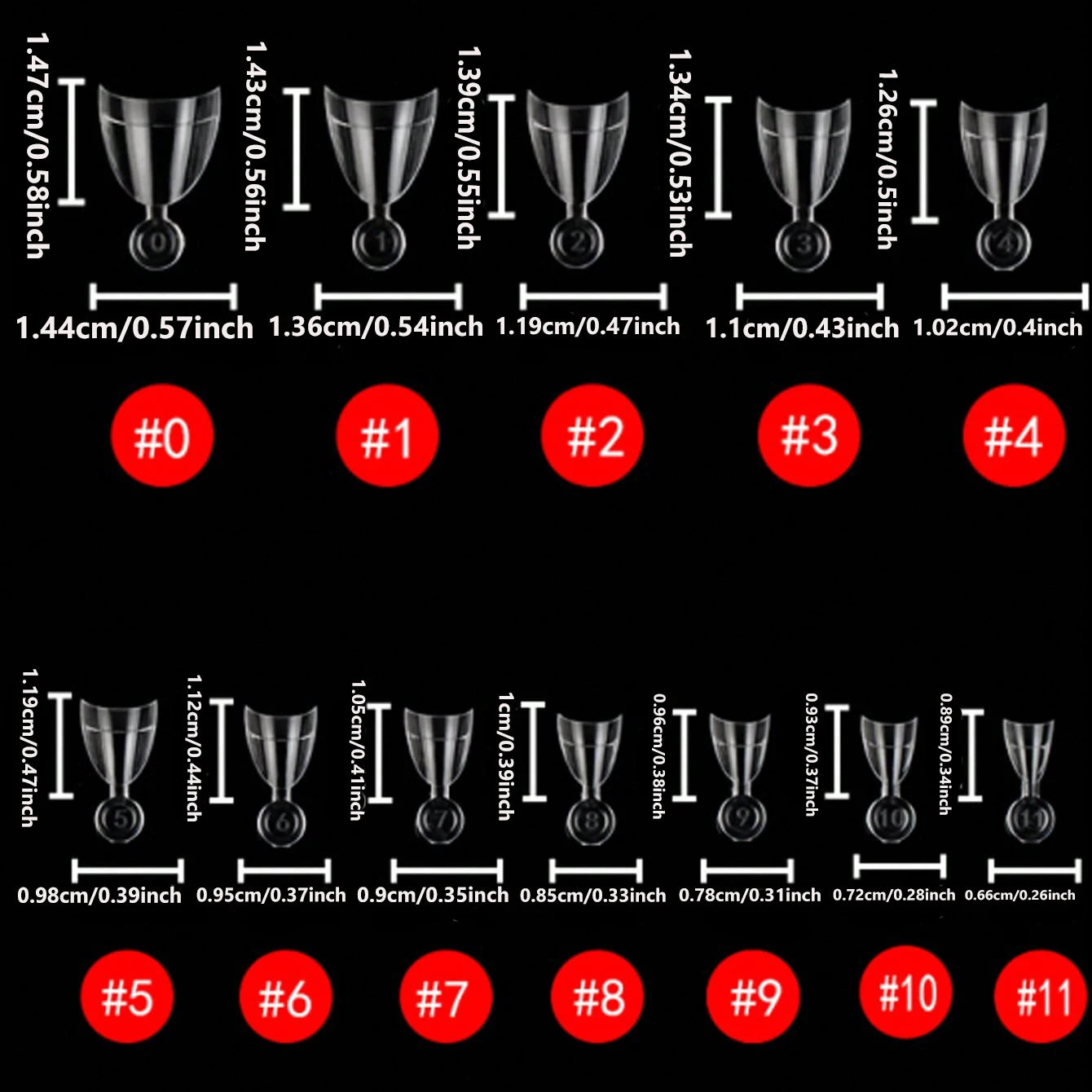 Lot 240pcs Capsules Ongles Amande Courtes - Gel Doux Pré-Formées Acrylique Semi-Mat Couverture Complète Transparent Gelly Press On