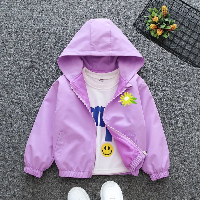 Veste Simili Cuir Fille - Blouson Col Revers Automne Hiver