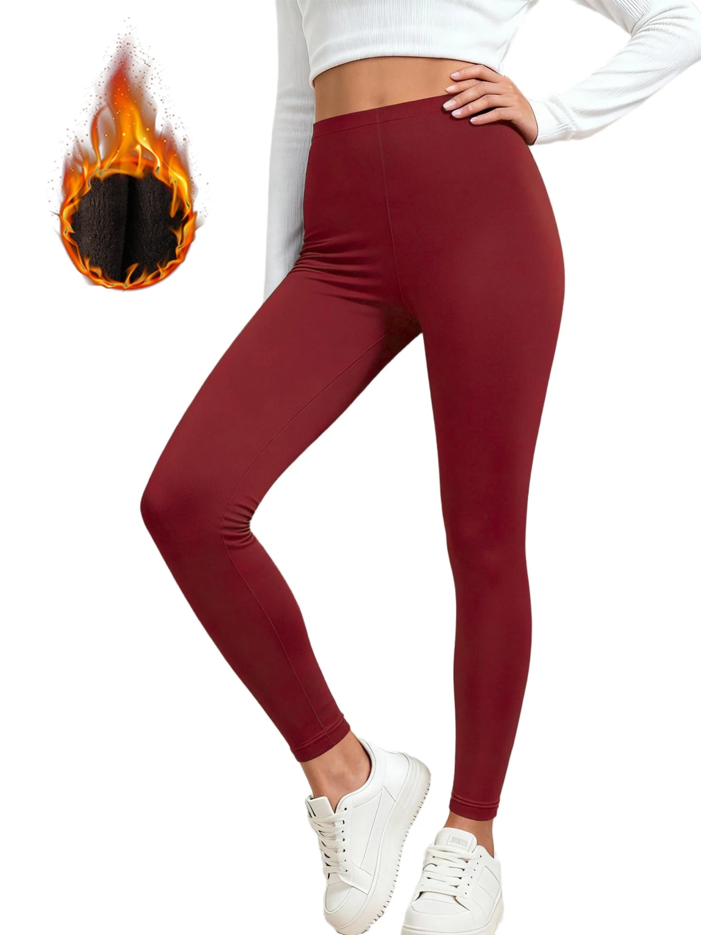 Legging Femme Polaire Thermique - Automne Hiver Chaud