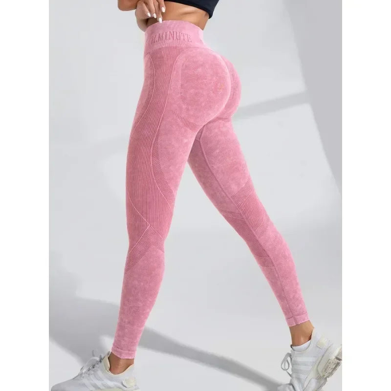 Legging Yoga Femme Taille Haute Seamless - Hip Lifting Sport Gym Running Tight