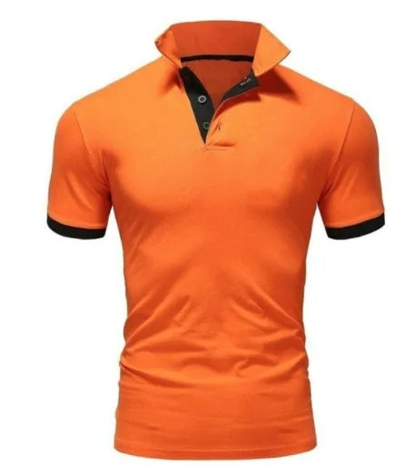Polo Homme Couleur Unie Basique - Respirant Confortable Printemps Été