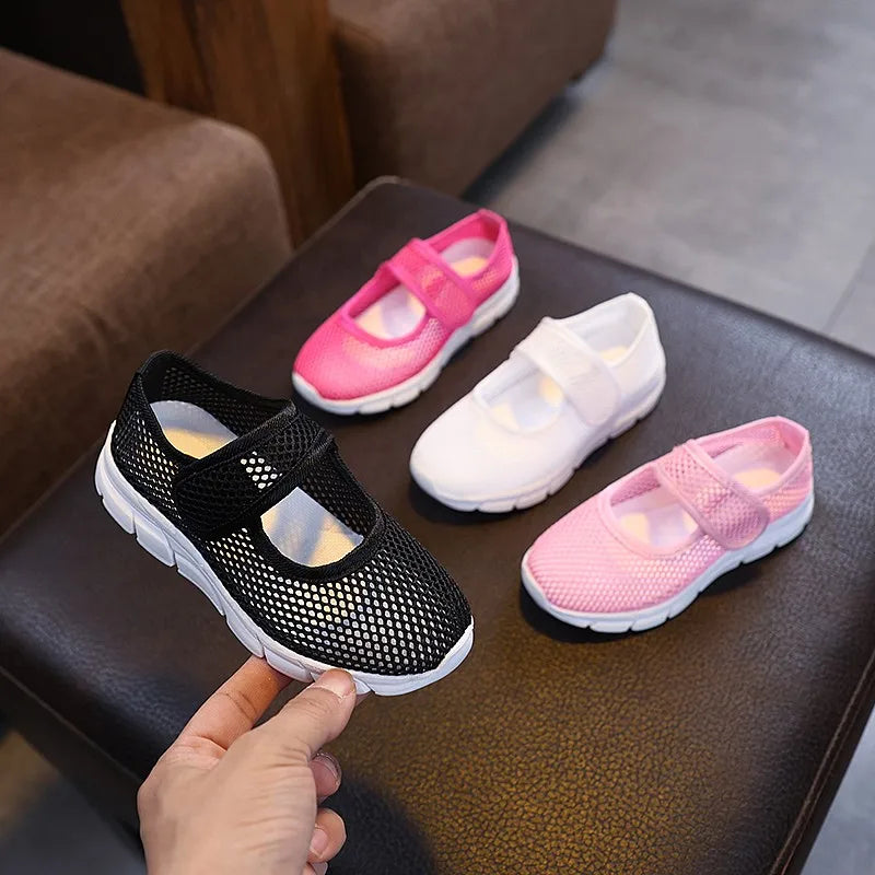 Sandales Enfant Été Respirantes Noires - Chaussures Légères Antidérapantes  7-12 ans